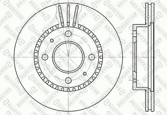 Stellox 6020-2244V-SX - Disque de frein cwaw.fr