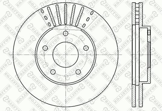 Stellox 6020-2256V-SX - Disque de frein cwaw.fr