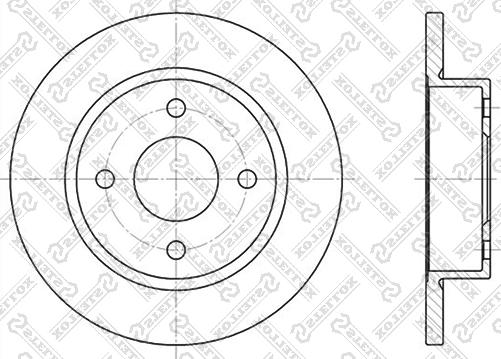 Stellox 6020-2237-SX - Disque de frein cwaw.fr