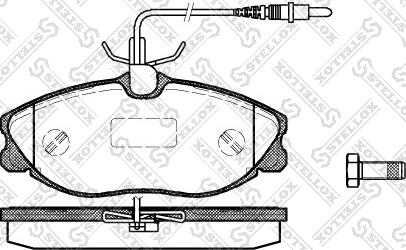 Stellox 615 004B-SX - Kit de plaquettes de frein, frein à disque cwaw.fr