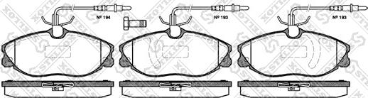 Stellox 615 014B-SX - Kit de plaquettes de frein, frein à disque cwaw.fr