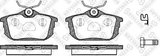 Stellox 616 002L-SX - Kit de plaquettes de frein, frein à disque cwaw.fr