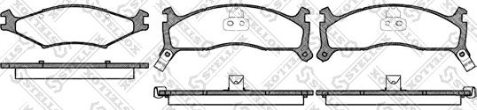 Stellox 611 002-SX - Kit de plaquettes de frein, frein à disque cwaw.fr