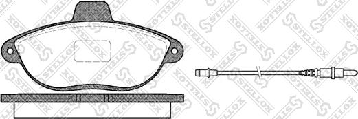 Stellox 613 002B-SX - Kit de plaquettes de frein, frein à disque cwaw.fr