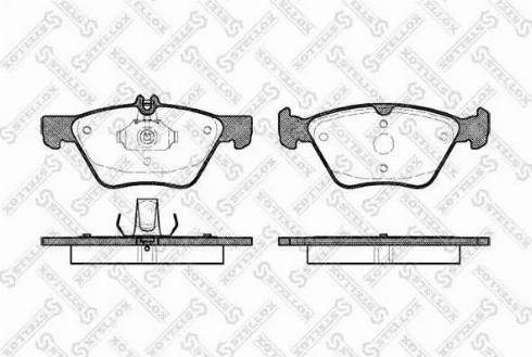 Stellox 612 000BL-SX - Kit de plaquettes de frein, frein à disque cwaw.fr