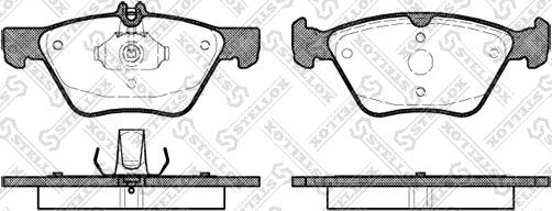 Stellox 612 000B-SX - Kit de plaquettes de frein, frein à disque cwaw.fr