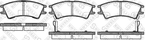 Stellox 686 002B-SX - Kit de plaquettes de frein, frein à disque cwaw.fr