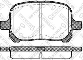 Stellox 632 000-SX - Kit de plaquettes de frein, frein à disque cwaw.fr