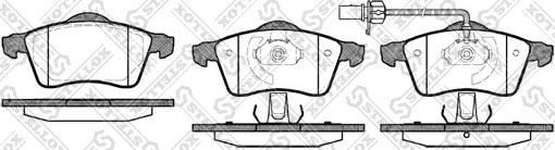 Stellox 629 001B-SX - Kit de plaquettes de frein, frein à disque cwaw.fr