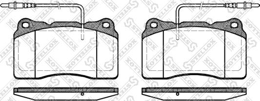 Stellox 677 014B-SX - Kit de plaquettes de frein, frein à disque cwaw.fr