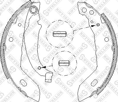 Stellox 094 100-SX - Jeu de mâchoires de frein cwaw.fr