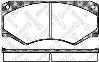 Stellox 058 000B-SX - Kit de plaquettes de frein, frein à disque cwaw.fr