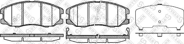 Stellox 001 094B-SX - Kit de plaquettes de frein, frein à disque cwaw.fr