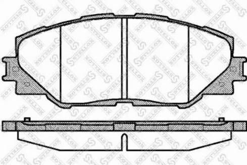 Stellox 001 095B-SX - Kit de plaquettes de frein, frein à disque cwaw.fr