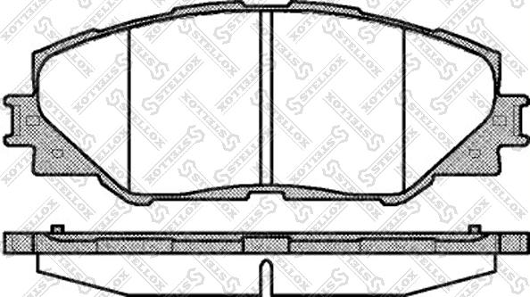 Stellox 001 095L-SX - Kit de plaquettes de frein, frein à disque cwaw.fr