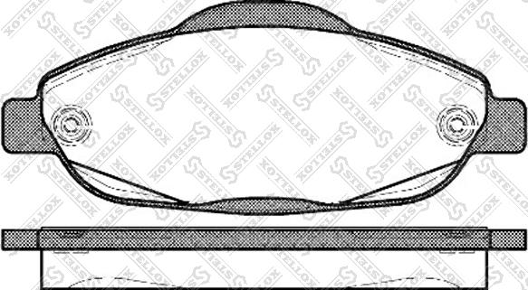 Stellox 001 096B-SX - Kit de plaquettes de frein, frein à disque cwaw.fr