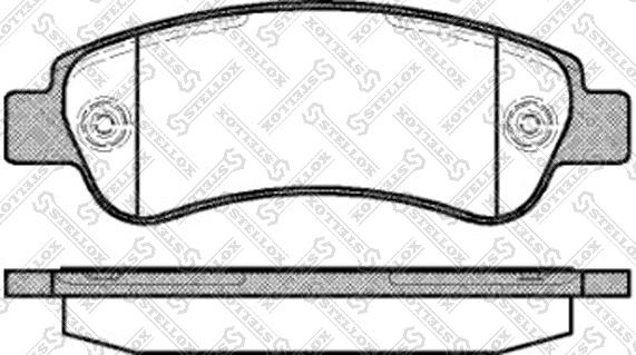 Stellox 001 090B-SX - Kit de plaquettes de frein, frein à disque cwaw.fr