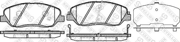 Stellox 001 092B-SX - Kit de plaquettes de frein, frein à disque cwaw.fr