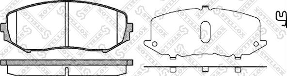 Stellox 001 097-SX - Kit de plaquettes de frein, frein à disque cwaw.fr