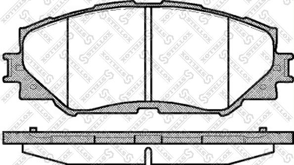 Stellox 001 089B-SX - Kit de plaquettes de frein, frein à disque cwaw.fr