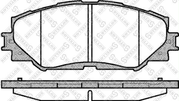 Stellox 001 089L-SX - Kit de plaquettes de frein, frein à disque cwaw.fr