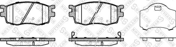 Stellox 001 086B-SX - Kit de plaquettes de frein, frein à disque cwaw.fr