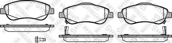 Stellox 001 081B-SX - Kit de plaquettes de frein, frein à disque cwaw.fr