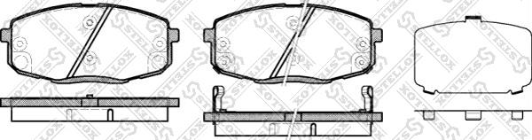 Stellox 001 083B-SX - Kit de plaquettes de frein, frein à disque cwaw.fr