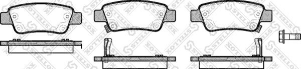 Stellox 001 082B-SX - Kit de plaquettes de frein, frein à disque cwaw.fr