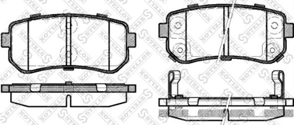 Stellox 001 087L-SX - Kit de plaquettes de frein, frein à disque cwaw.fr