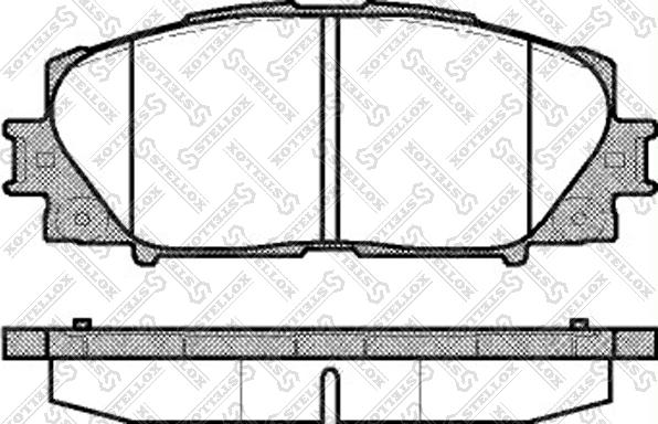 Stellox 002 009-SX - Kit de plaquettes de frein, frein à disque cwaw.fr