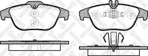 Stellox 002 004-SX - Kit de plaquettes de frein, frein à disque cwaw.fr