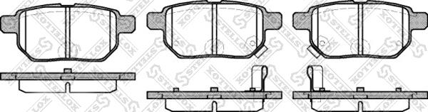 Stellox 002 008-SX - Kit de plaquettes de frein, frein à disque cwaw.fr