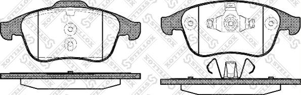 Stellox 002 002-SX - Kit de plaquettes de frein, frein à disque cwaw.fr