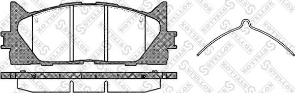 Stellox 002 007-SX - Kit de plaquettes de frein, frein à disque cwaw.fr