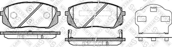 Stellox 002 010-SX - Kit de plaquettes de frein, frein à disque cwaw.fr