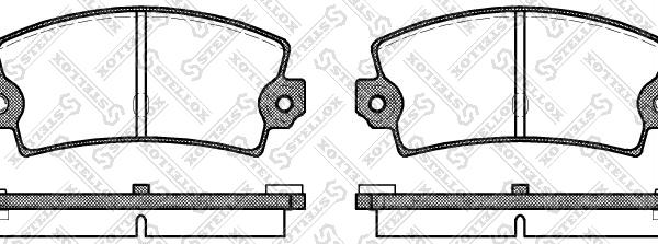 Stellox 032 036-SX - Kit de plaquettes de frein, frein à disque cwaw.fr