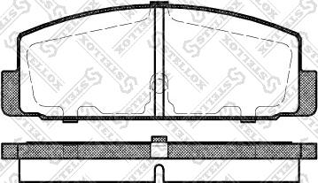 Stellox 190 030BL-SX - Kit de plaquettes de frein, frein à disque cwaw.fr