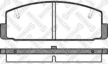 Stellox 190 020-SX - Kit de plaquettes de frein, frein à disque cwaw.fr