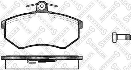 Stellox 145 040-SX - Kit de plaquettes de frein, frein à disque cwaw.fr