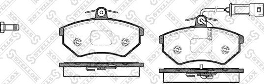 Stellox 145 042-SX - Kit de plaquettes de frein, frein à disque cwaw.fr