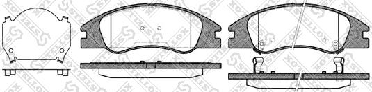 Stellox 145 002-SX - Kit de plaquettes de frein, frein à disque cwaw.fr