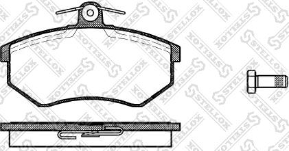 Stellox 145 010-SX - Kit de plaquettes de frein, frein à disque cwaw.fr