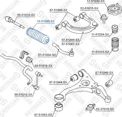 Stellox 14-51006-SX - Joint-soufflet, direction cwaw.fr