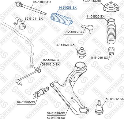 Stellox 14-51003-SX - Joint-soufflet, direction cwaw.fr