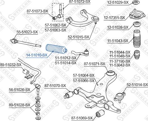 Stellox 14-51010-SX - Joint-soufflet, direction cwaw.fr