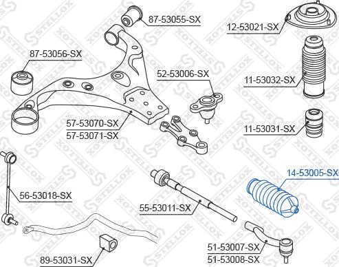 Stellox 14-53005-SX - Joint-soufflet, direction cwaw.fr