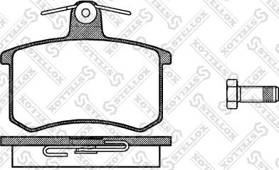 Stellox 146 010-SX - Kit de plaquettes de frein, frein à disque cwaw.fr