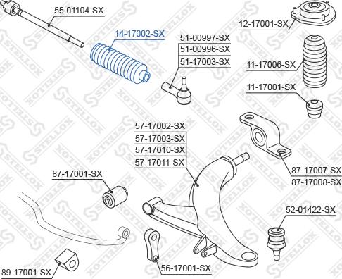 Stellox 14-17002-SX - Joint-soufflet, direction cwaw.fr