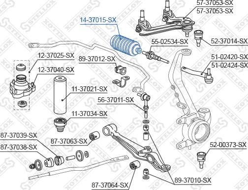 Stellox 14-37015-SX - Joint-soufflet, direction cwaw.fr